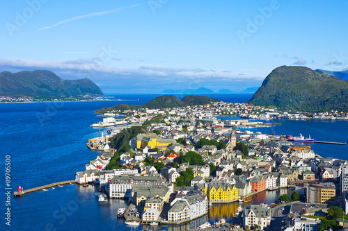 Alesund from Aksla mountain photo