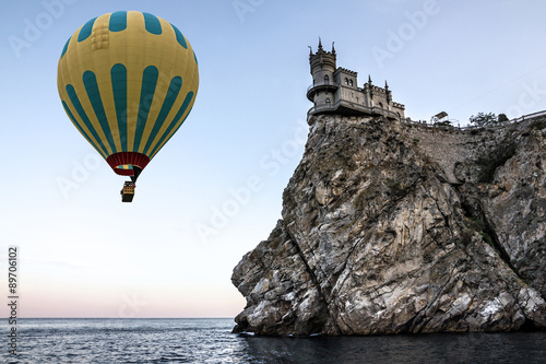 Medieval knight's castle Swallow's nest, Yalta, Crimea, Russia