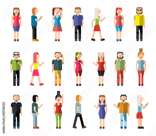 People pixel avatars © Macrovector