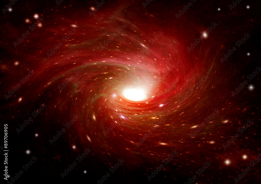 galaxy in a free space galaxy in a free space