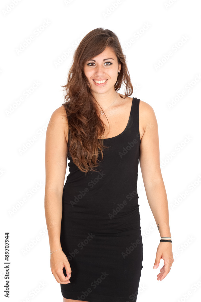 Beautiful woman doing different expressions in different sets of clothes: smiling Beautiful woman doing different expressions in different sets of clothes: smiling