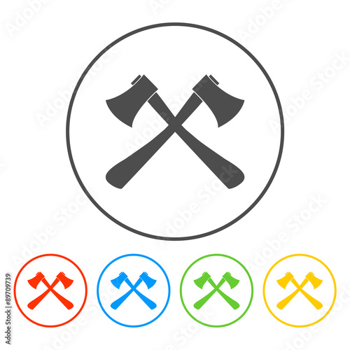 The ax icon. Axe symbol.
