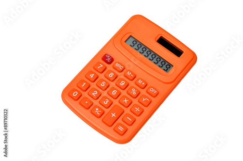 Quadro su tela Orange calculator