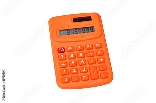 Quadro su tela Orange calculator