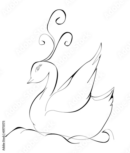 image of an swans
