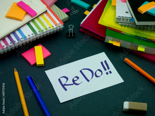 Somebody Left the Message on Your Working Desk; ReDo