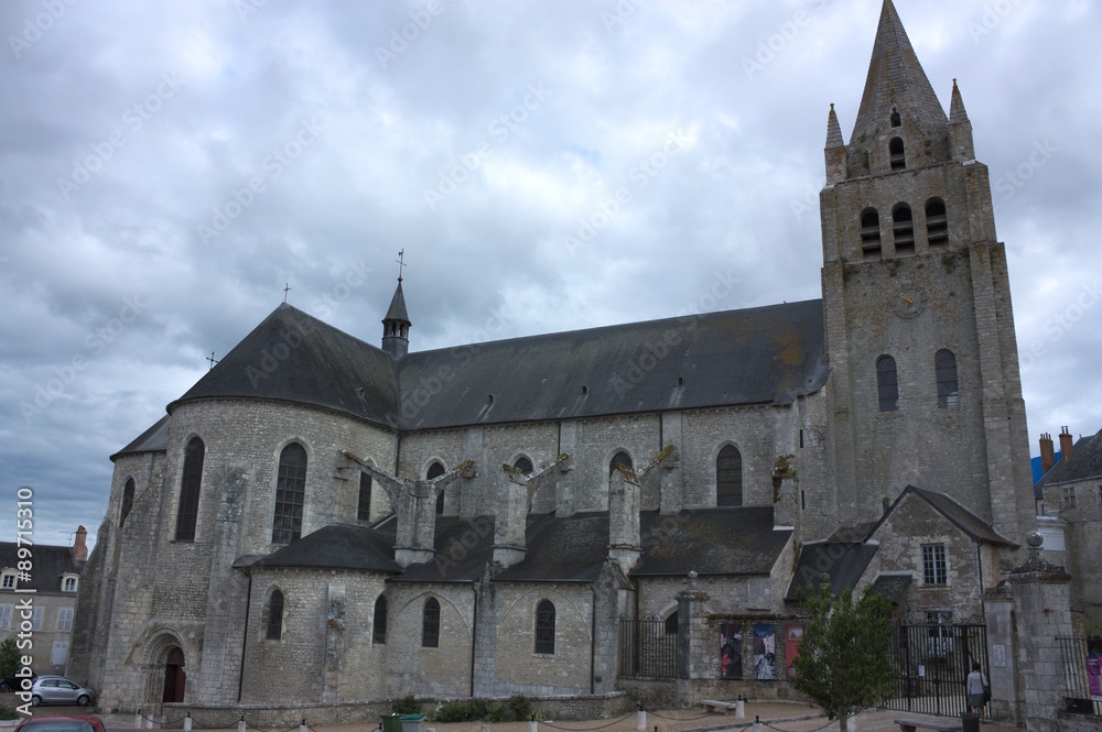 L'église collégiale de Meung-sur-Loire, France