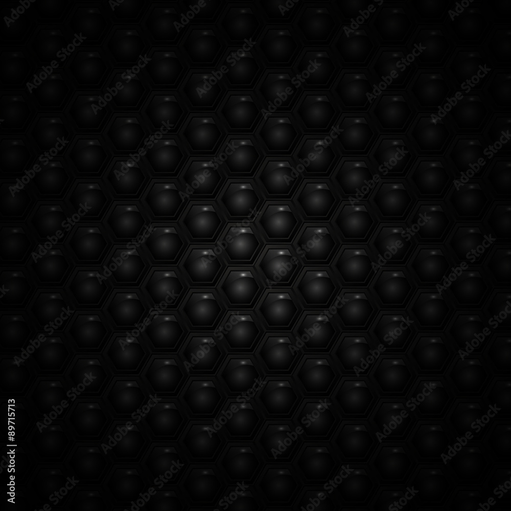 Abstract vector background with black and white hexagons Abstract vector background with black and white hexagons