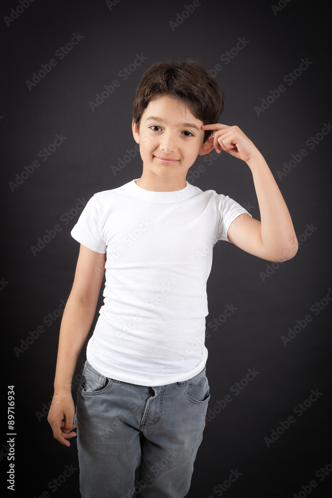 Handsome boy doing different expressions in different sets of clothes: you are crazy Handsome boy doing different expressions in different sets of clothes: you are crazy