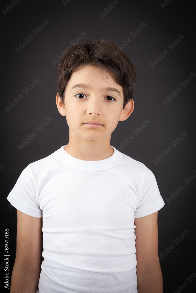Handsome boy doing different expressions in different sets of clothes: thinking Handsome boy doing different expressions in different sets of clothes: thinking