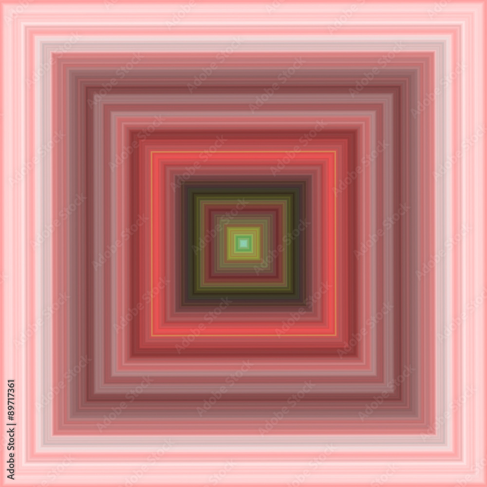 Abstract geometric illustration in different shades of marsala color and green, with square pattern. Concept of colors and shapes. Abstract geometric illustration in different shades of marsala color and green, with square pattern. Concept of colors and shapes.
