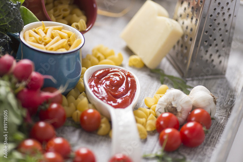 Fresh food on the table