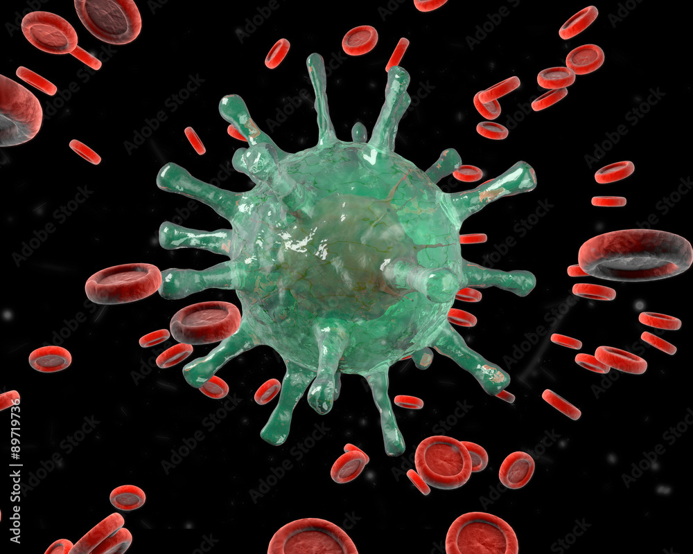 Naklejka premium Virus Set 1