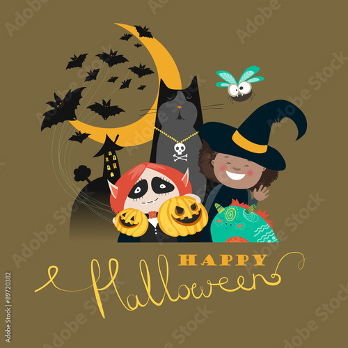 Monster friends kids guising trick or treat