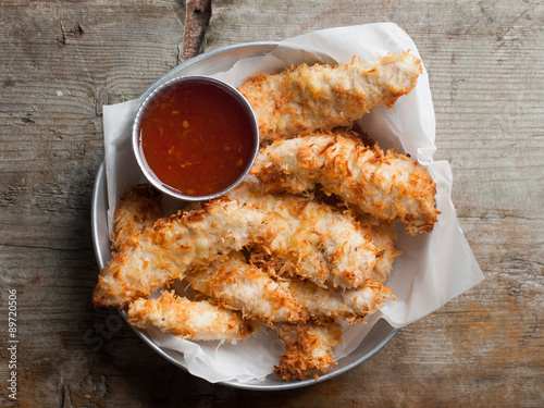 Fried chicken nuggets