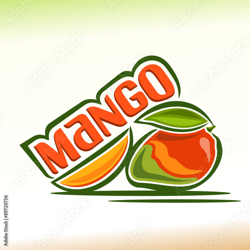 Vector illustration on the theme of mango