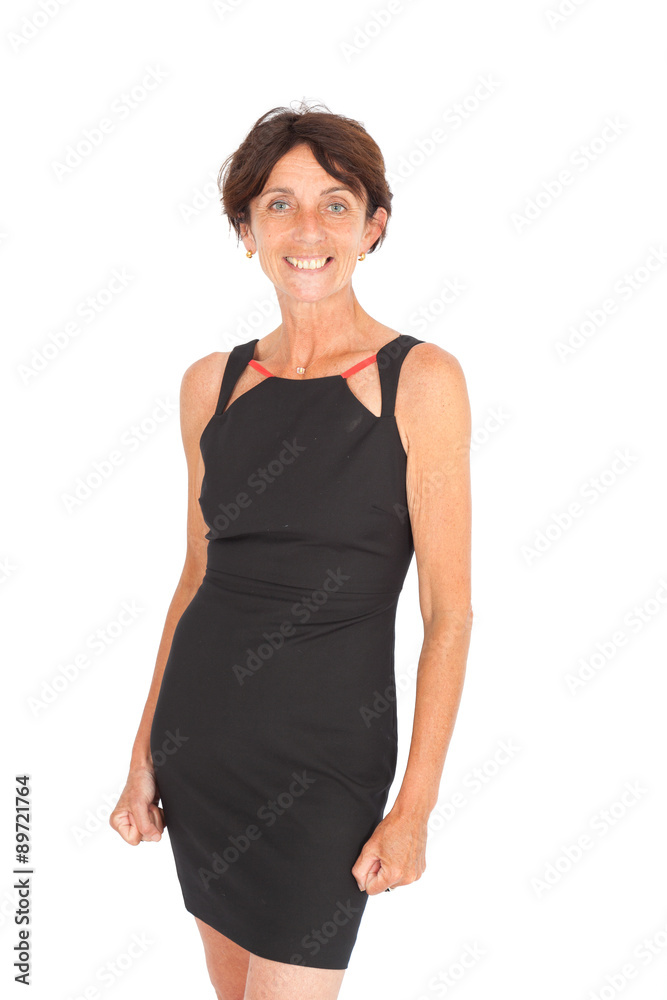 Beautiful woman doing different expressions in different sets of clothes: love Beautiful woman doing different expressions in different sets of clothes: love