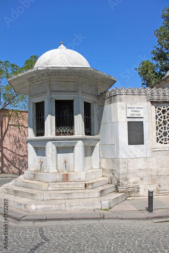 Mimar Sinan mausoleum in Istanbul, Turkey