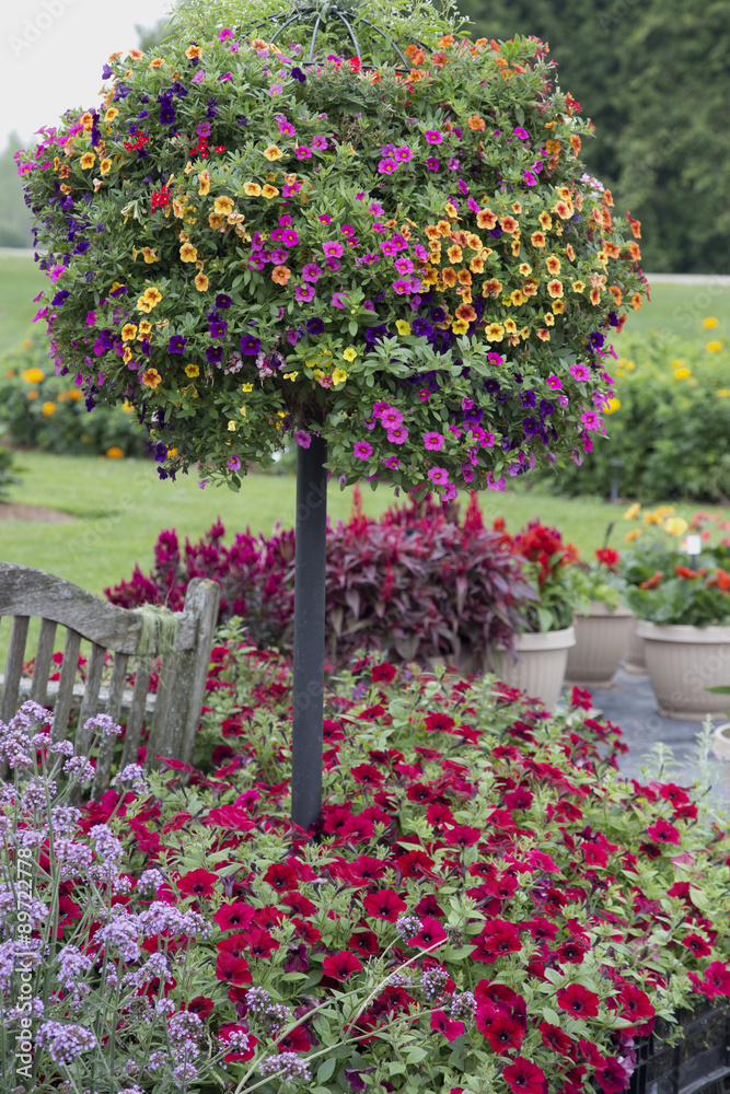 Colourful Flower Basket Tree
