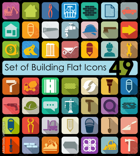 Set of building icons