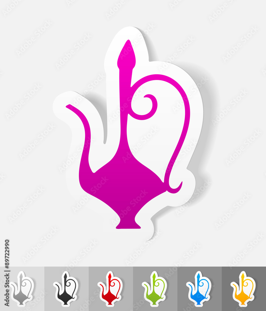 Obraz premium realistic design element. arabic Tea pot