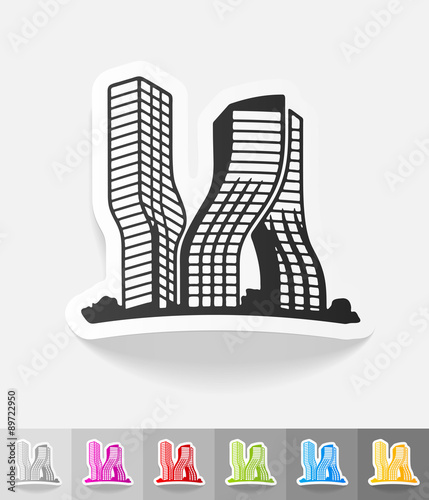 realistic design element. dubai building