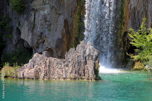 Spectacular waterfall landscape