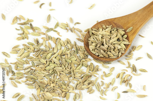 Fennel seeds close up