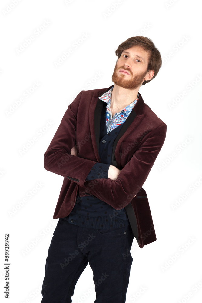 Handsome man doing different expressions in different sets of clothes: Handsome man doing different expressions in different sets of clothes: