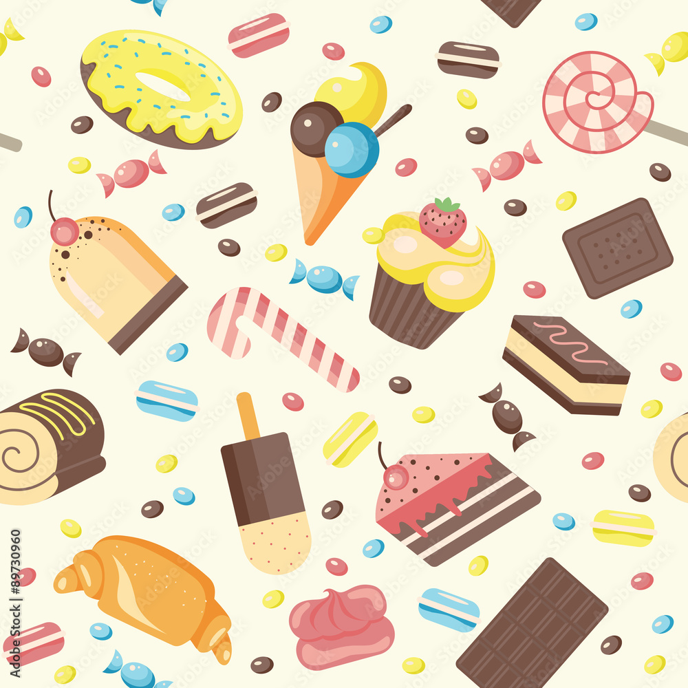Vector pattern sweets Vector pattern sweets