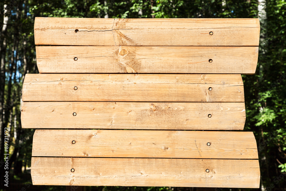 empty outdoor wooden billboard in park empty outdoor wooden billboard in park