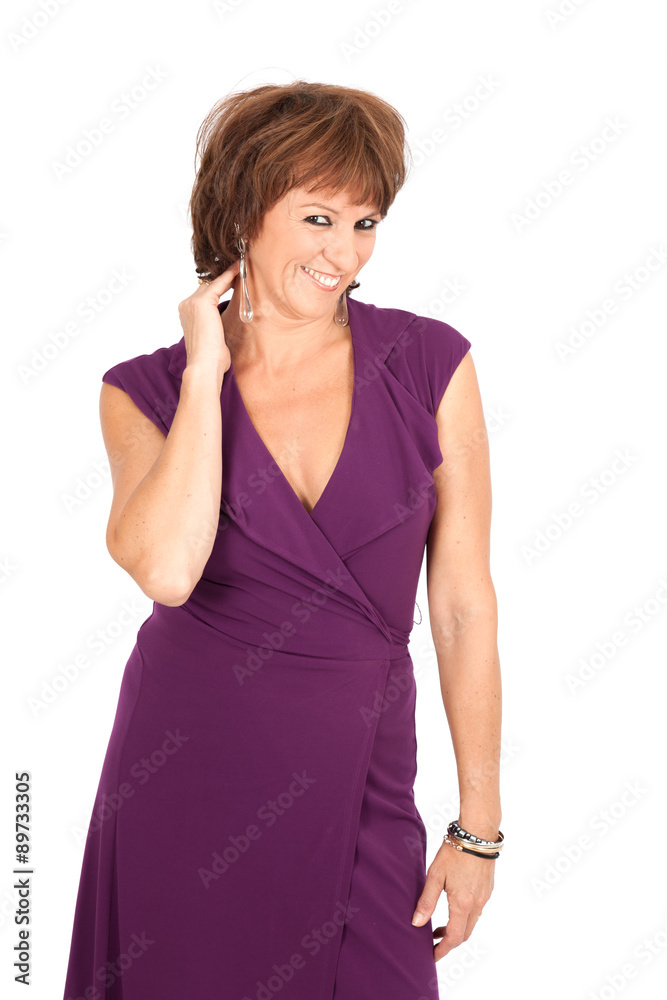 Beautiful woman doing different expressions in different sets of clothes: love Beautiful woman doing different expressions in different sets of clothes: love