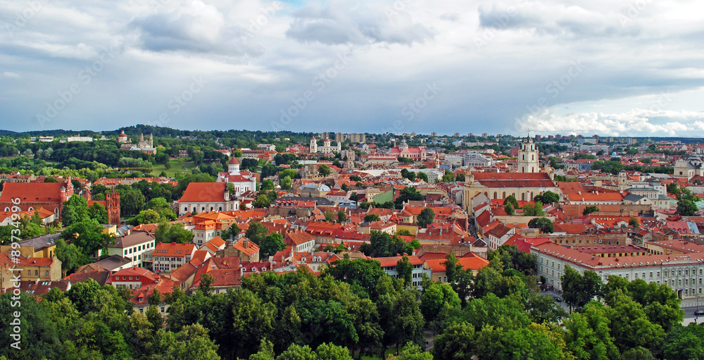 Vilnius old town panorama