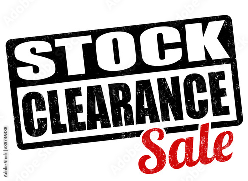 Stock clearance stamp