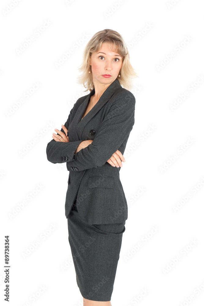 Beautiful businesswoman doing different expressions in different sets of clothes: posing Beautiful businesswoman doing different expressions in different sets of clothes: posing