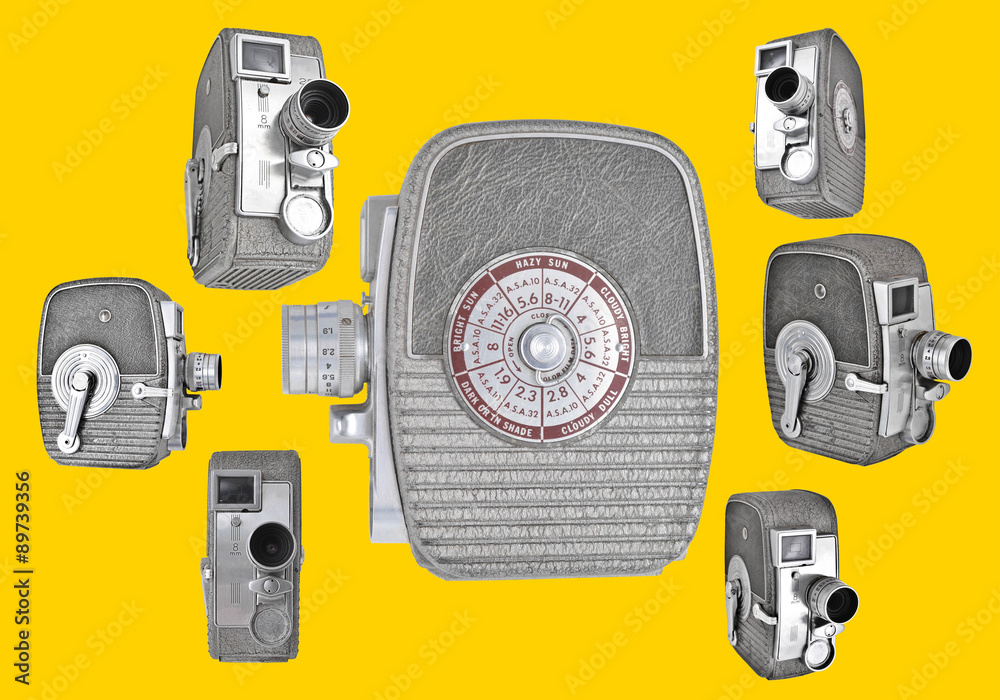 Naklejka premium 8mm Cameras
