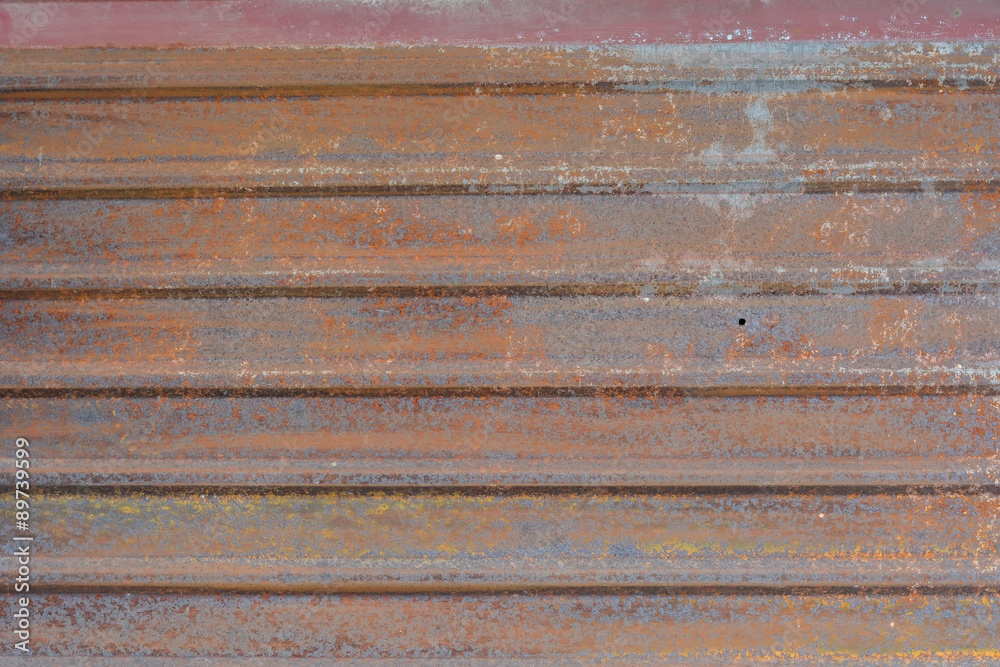 Old rusty zinc background