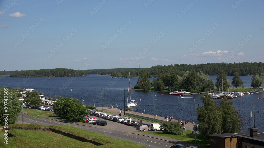 Marina, the harbour in Lappeenranta. Finland. 4K. Marina, the harbour in Lappeenranta. Finland. 4K.