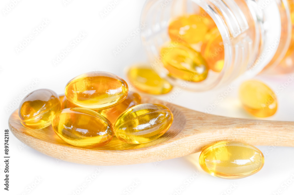 Fish oil capsule. Fish oil capsule.