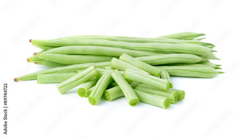 Green beans isolated on a white background. Green beans isolated on a white background.