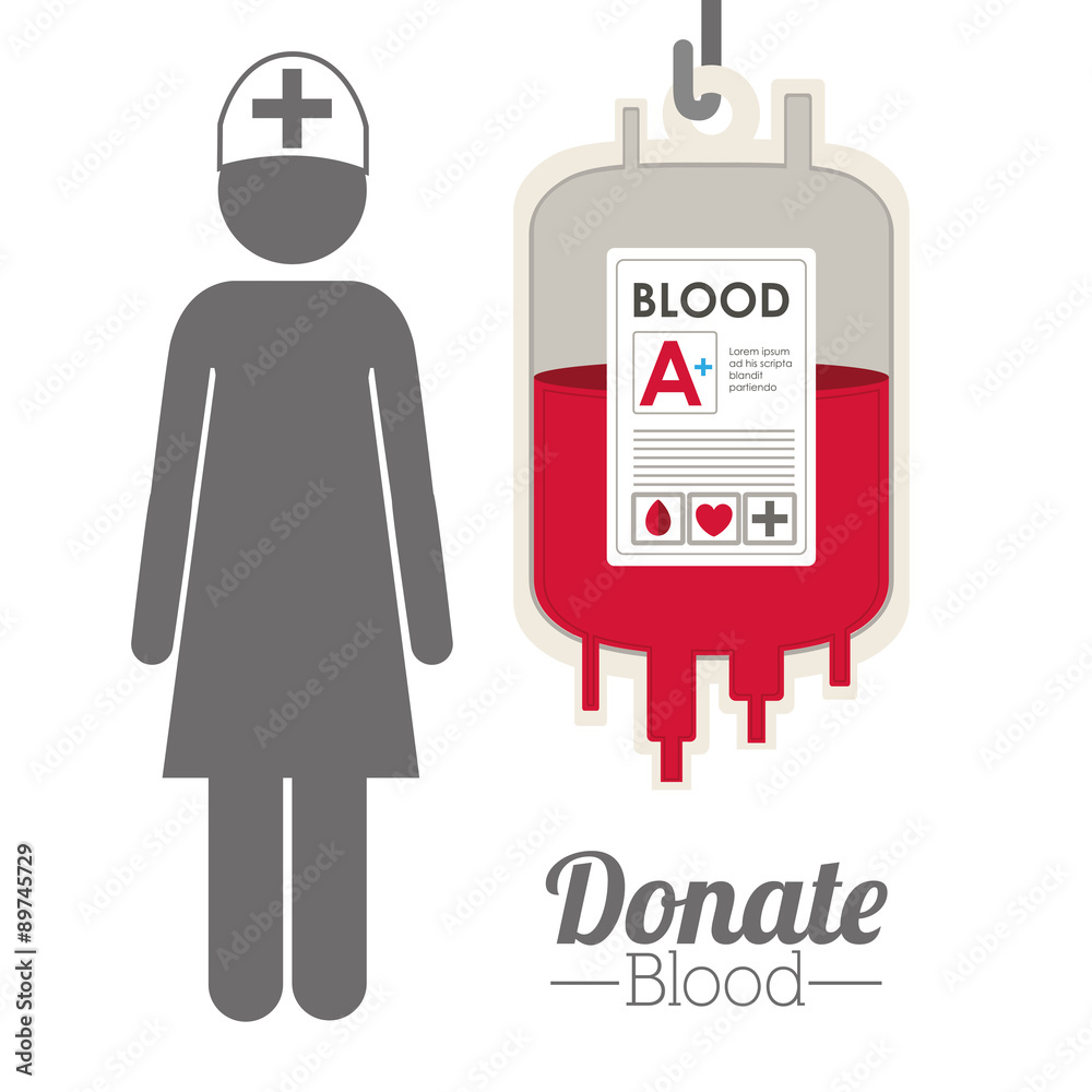 Naklejka premium Blood donation design