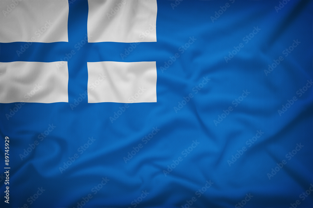 Greek merchant navy flag on the fabric texture background,Vintag Greek merchant navy flag on the fabric texture background,Vintag