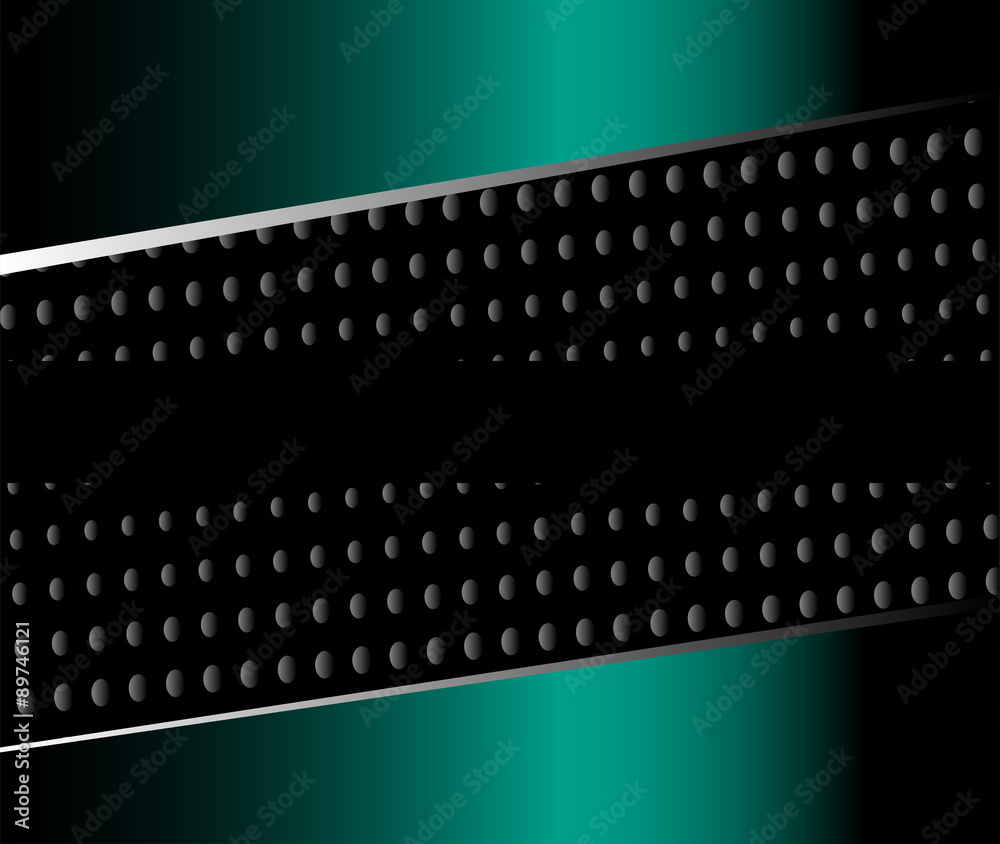 Obraz premium Wave abstract background green color