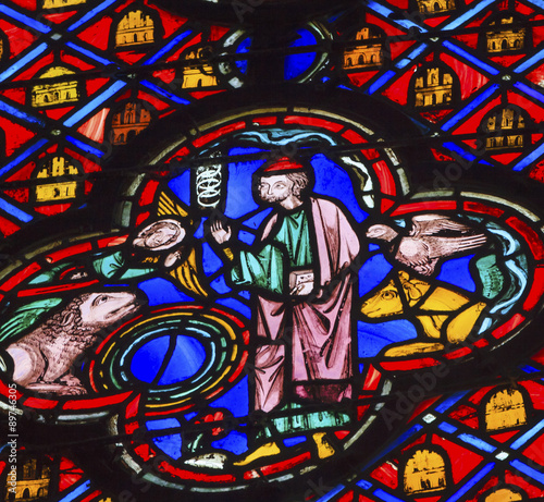 Saint Francis Assisi Animals Stained Glass Sainte Chapelle Paris