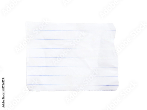 piece of white paper with line pattern on white