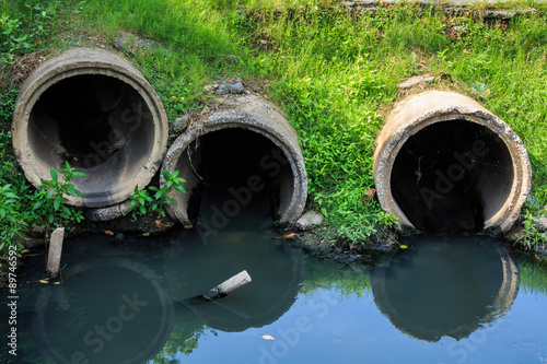 Sewers in Industrial Area. © Eakkaluk
