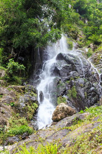Krok E Dok Waterfall in Rainforest  Thailand.