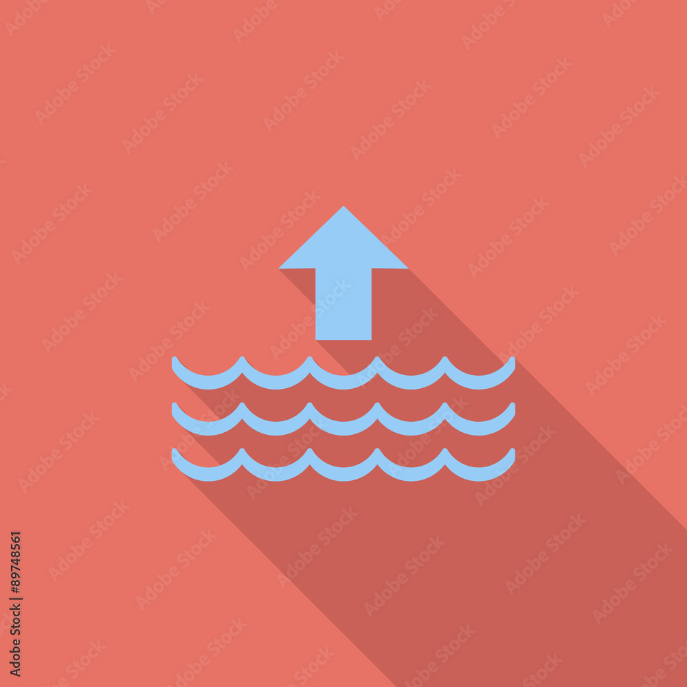 Fototapeta premium Edd single flat icon.