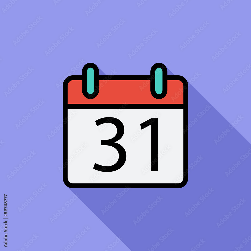 Calendar flat icon Calendar flat icon