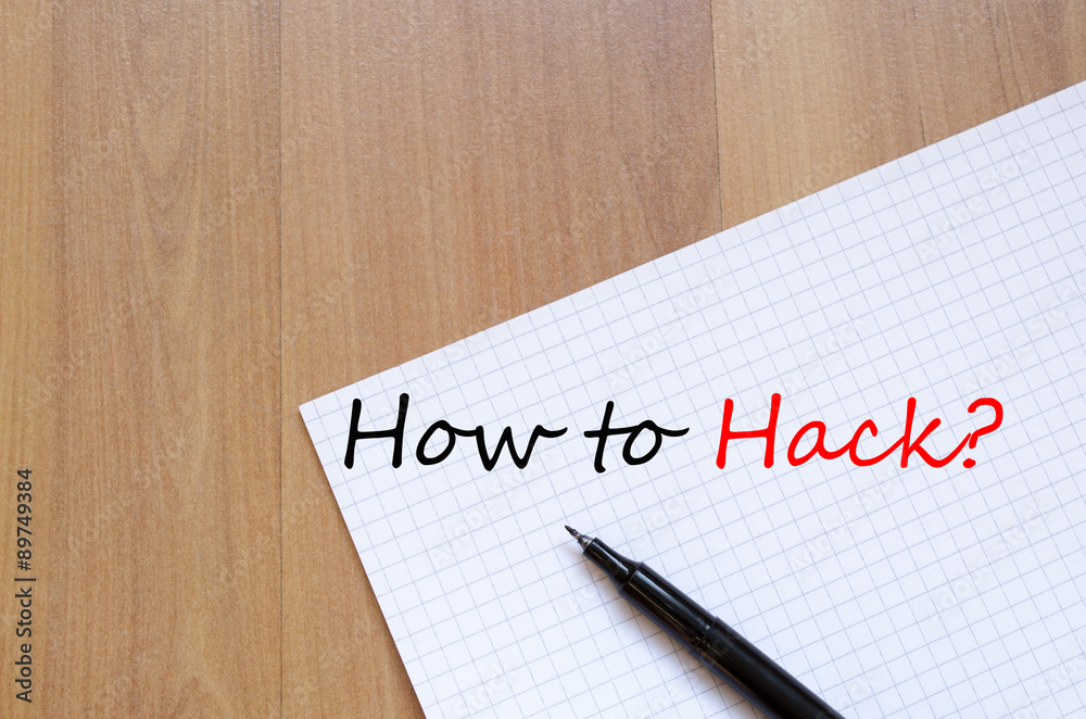 How to hack text concept How to hack text concept